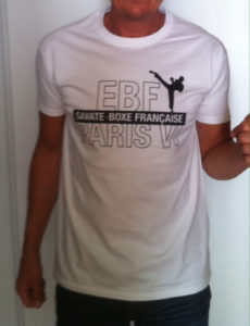 boxe française Savate Paris ebf6 T-shirt-blanc-club